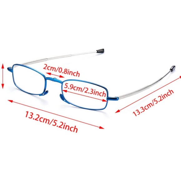 +150 Folding Reading Glasses Portable With Case - M - Picture 4 of 6